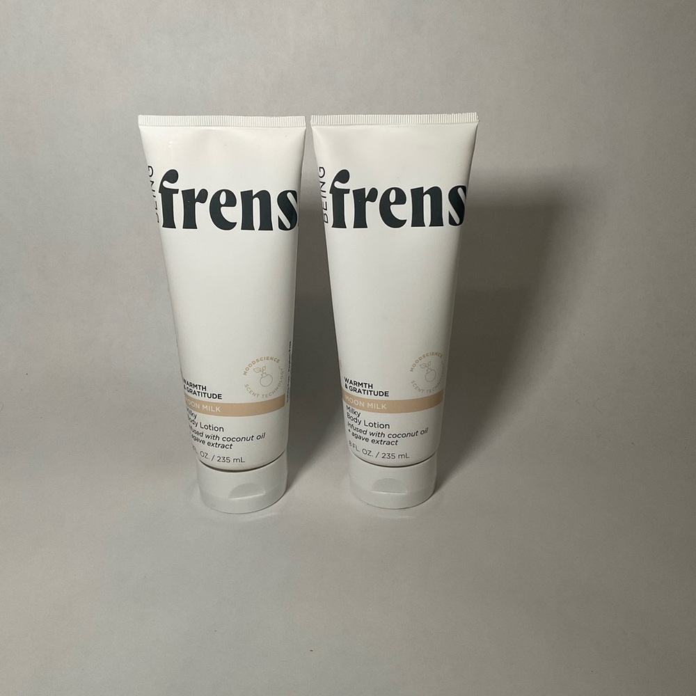 2X Being Frenshe Warmth & Gratitude Milky Body Lotion Moon Milk 8 oz NEW